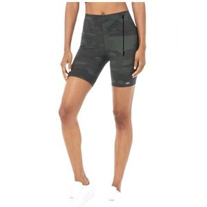 Alo Camo Biker Shorts